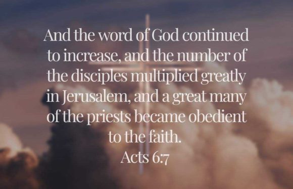 Acts 6:7 text