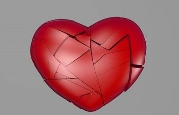 Broken heart being pieced back together