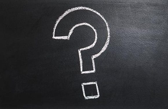 Question Mark Drawn in chalk
