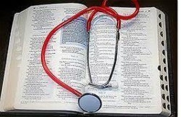 Bible with Stethoscope