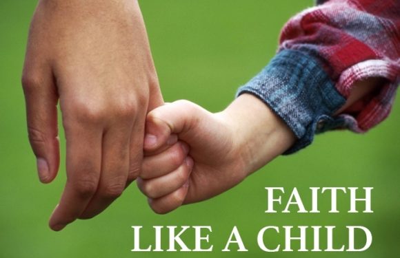 Adult and child holding hands